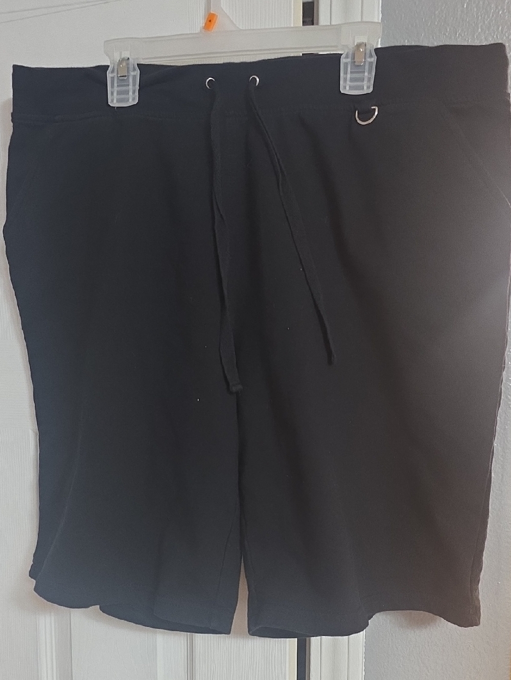Hanes Black Athletic Drawstring Shorts
